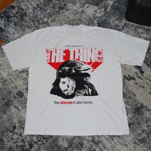 John Carpenter’s The Thing White Alien Terror Shirt